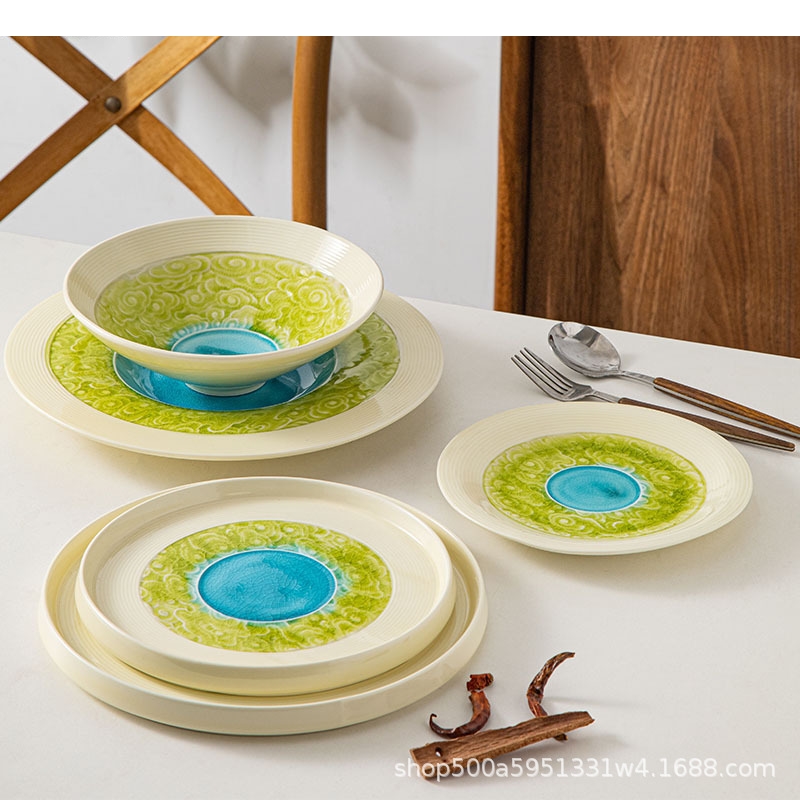 Home Cooking Restaurant - Ceramic Cooking Dishes Restaurant Circular Pasta