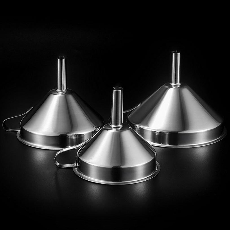 Home Cooking Oil - 1Pc Metal Funnel For Canning Kitchen