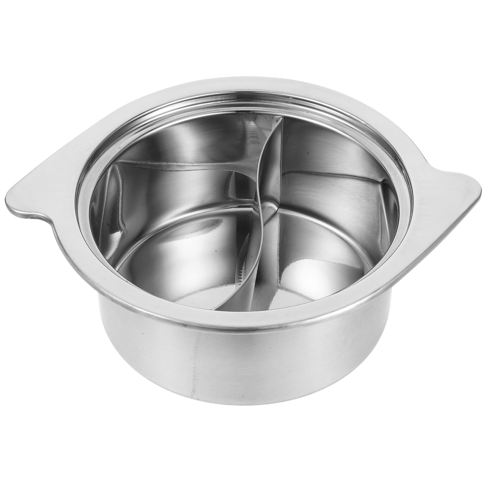 Home Cooking Restaurant - 1Pcs Stainless Steel Dual-Serving Hot Pot