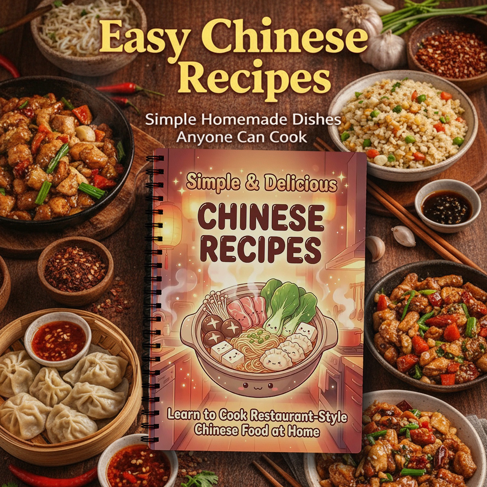 Home Cooking Recipes - Chinese Home Cooking Recipe Notebook Step
