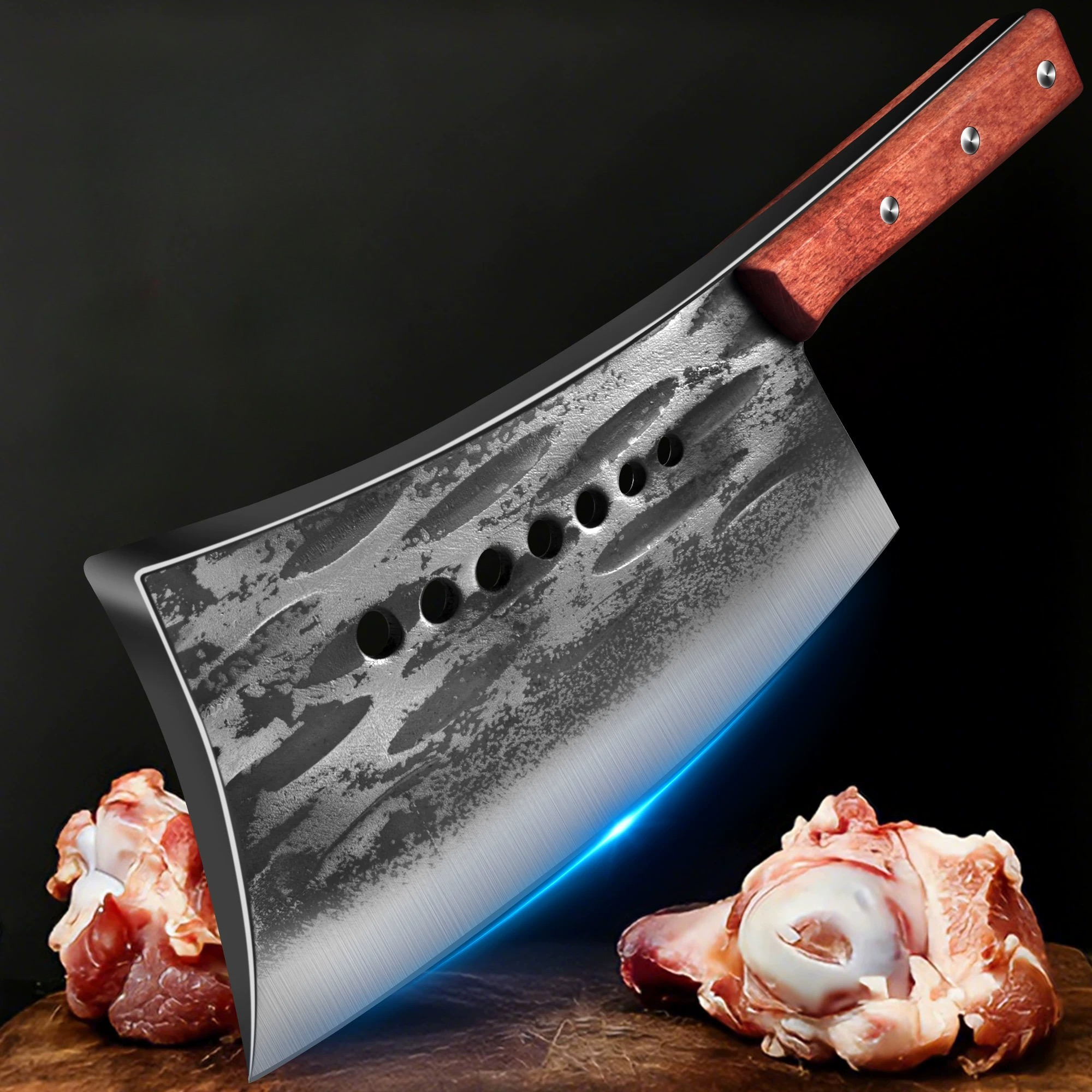 Wok Carbon Steel - High carbon steel Bone Cutting Knife