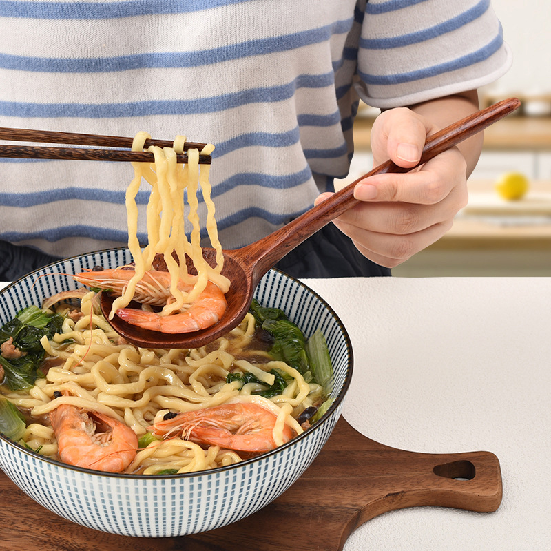 Long Handle Ramen Wooden Spoon - Home Cooking Supplies recensione e prezzo