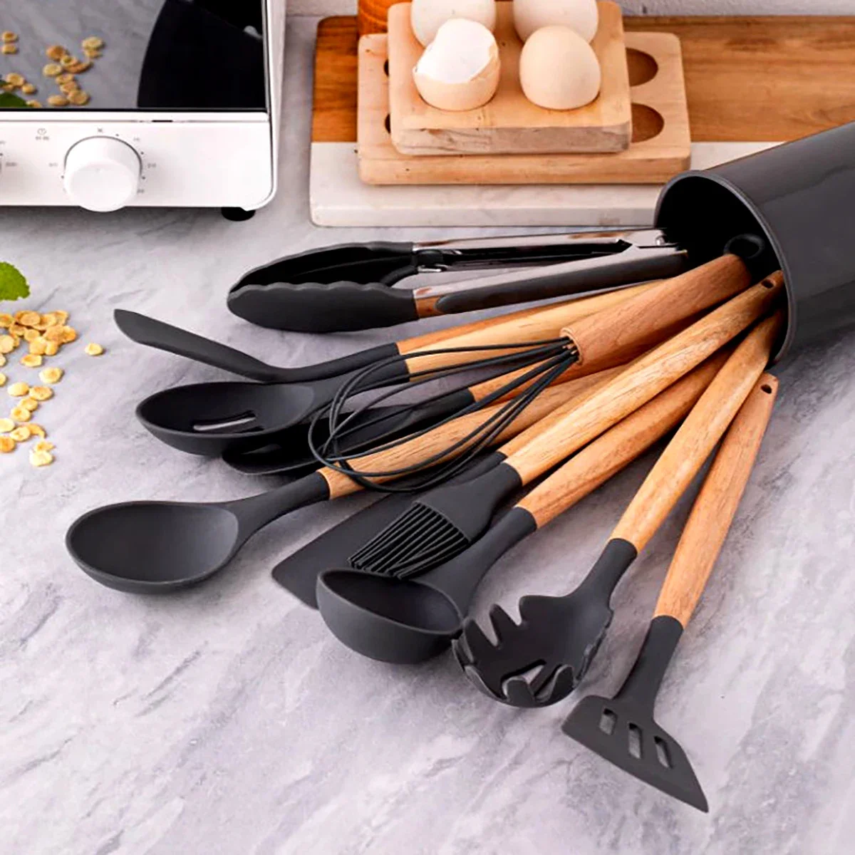 12Pcs Silicone Utensils Set No - Home Cooking Supplies recensione e prezzo
