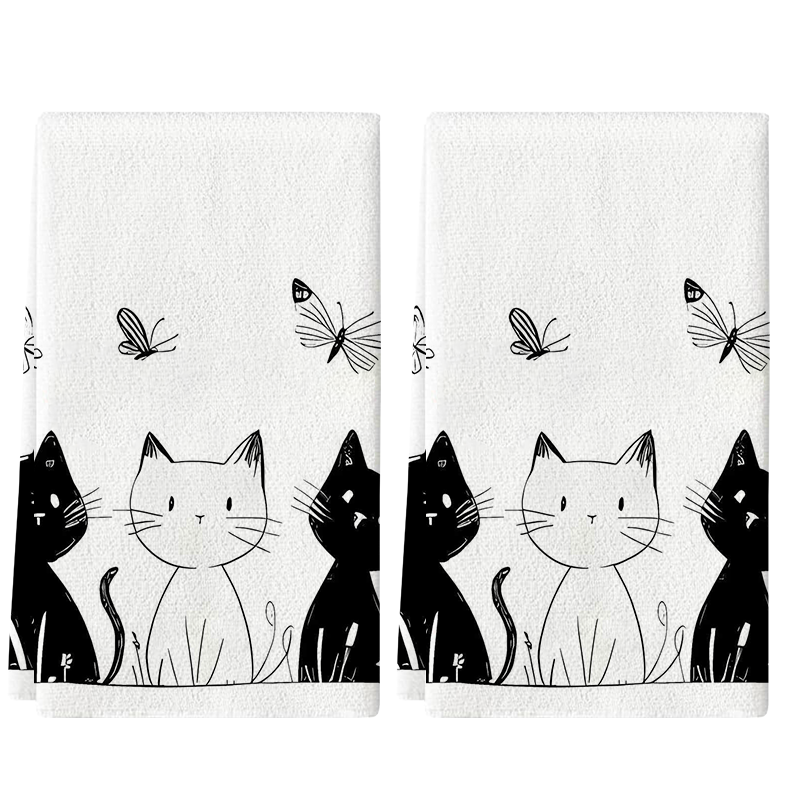 2Pcs, Cat and Butterfly Black  - Home Cooking For Cats recensione e prezzo