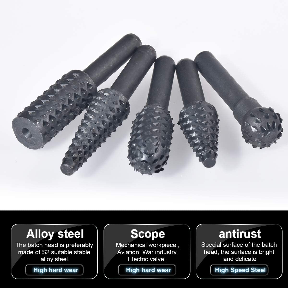 5PCS Drill Bit Set 1/4'' 6mm S - Wok Carbon Steel recensione e prezzo