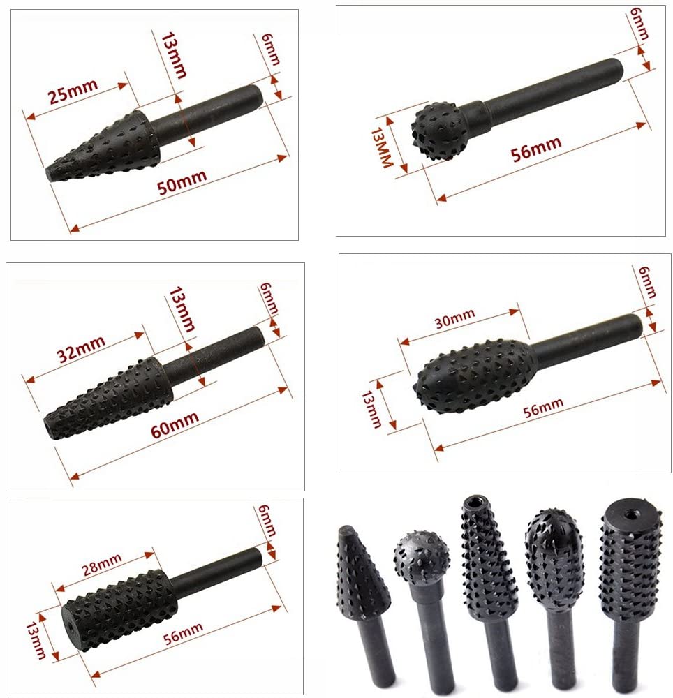 5PCS Drill Bit Set 1/4'' 6mm S - Wok Carbon Steel recensione e prezzo