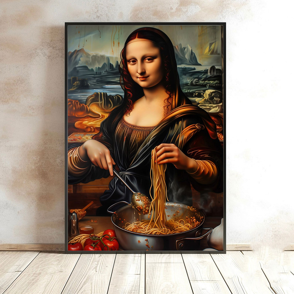 Funny Mona Lisa With Cooking I - Home Cooking In Italian recensione e prezzo