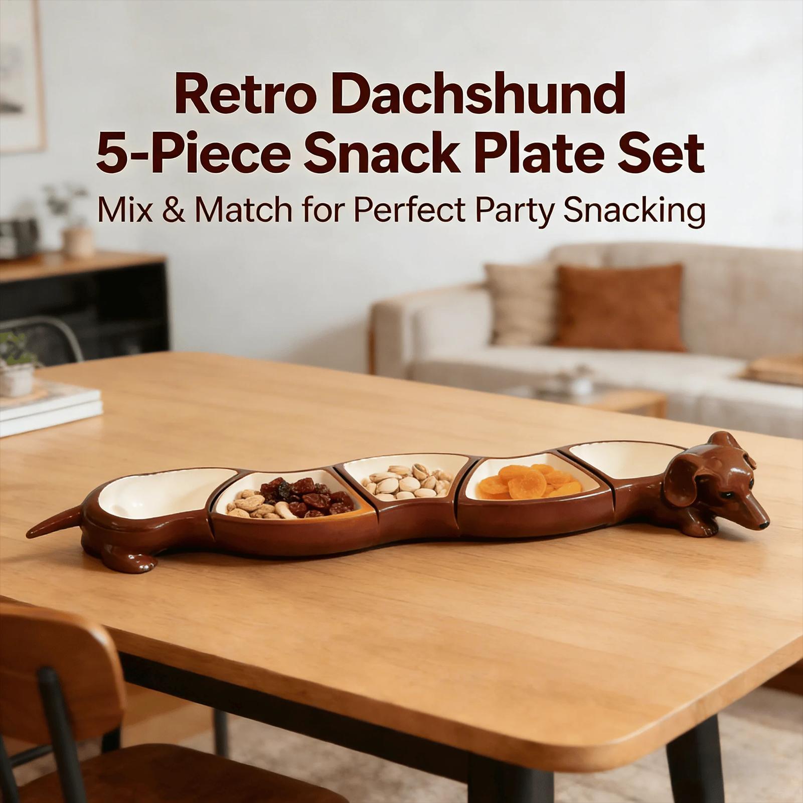 Dachshund Divided Serving Tray - Home Cooking Recipes recensione e prezzo