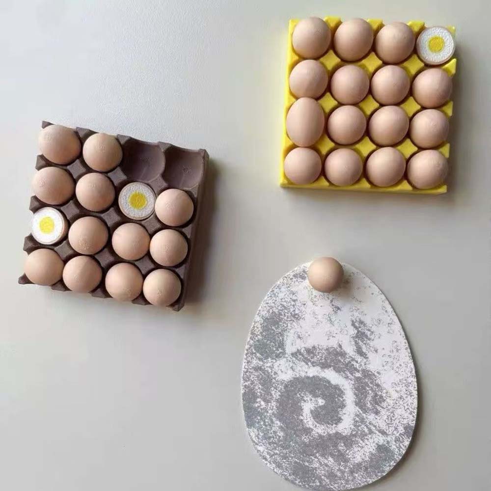 Egg Fridge Magnets Set Cute 3D - Home Cooking Recipes recensione e prezzo