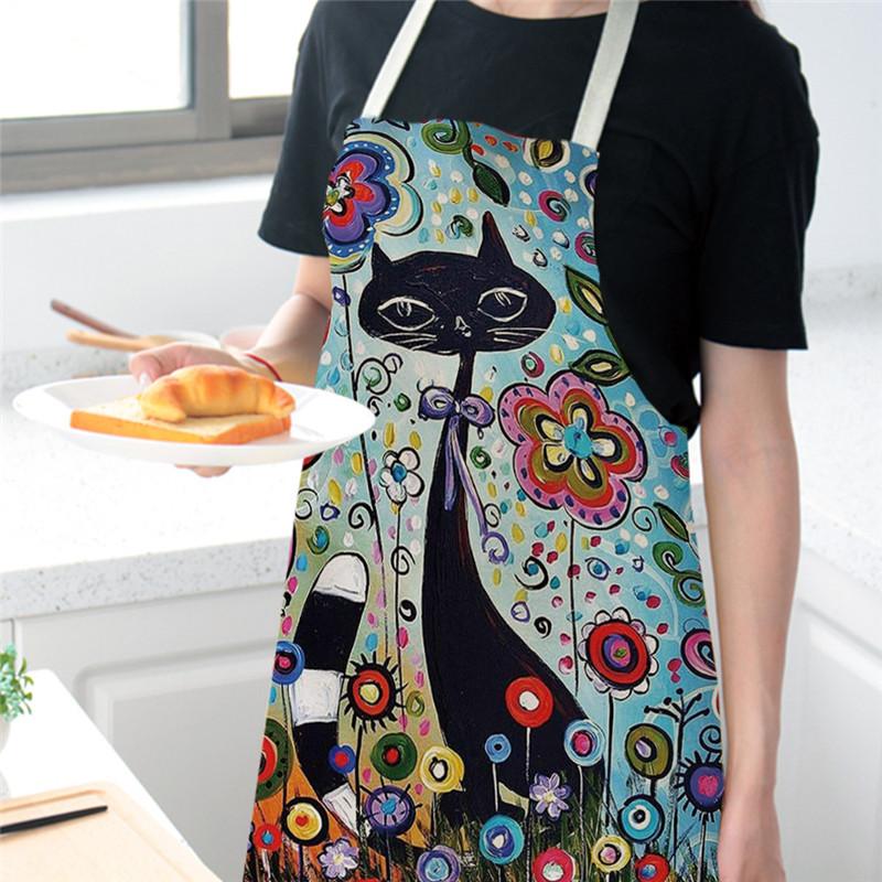 Flower Kitchen Cooking Apron C - Home Cooking For Cats recensione e prezzo