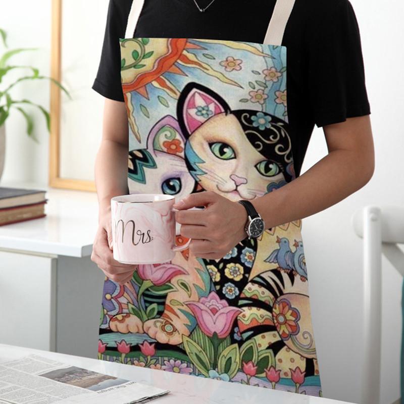 Flower Kitchen Cooking Apron C - Home Cooking For Cats recensione e prezzo