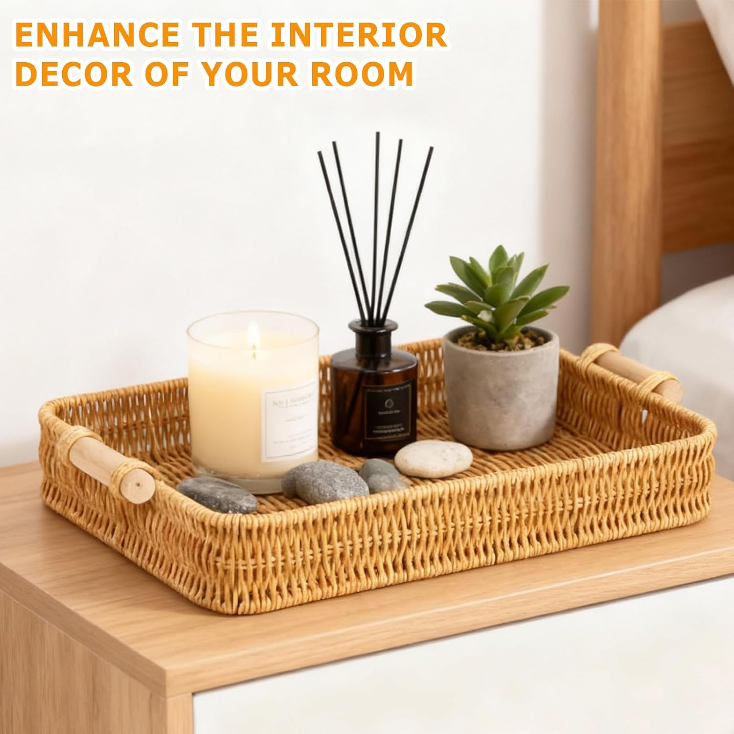 Wicker Tray Rectangular Rattan - Home Cooking Recipes recensione e prezzo