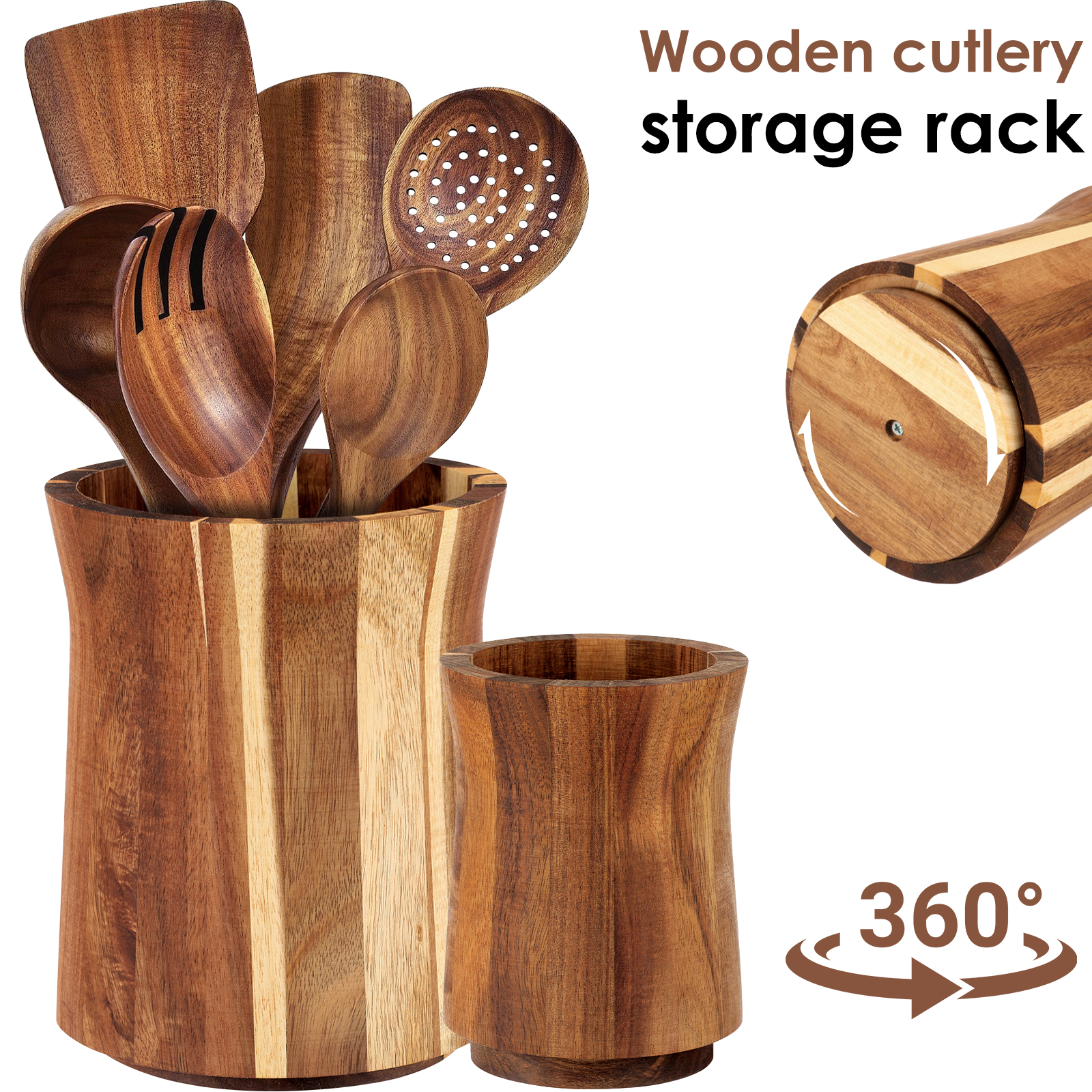 360° Rotating Utensil Holder W - Home Cooking Supplies recensione e prezzo