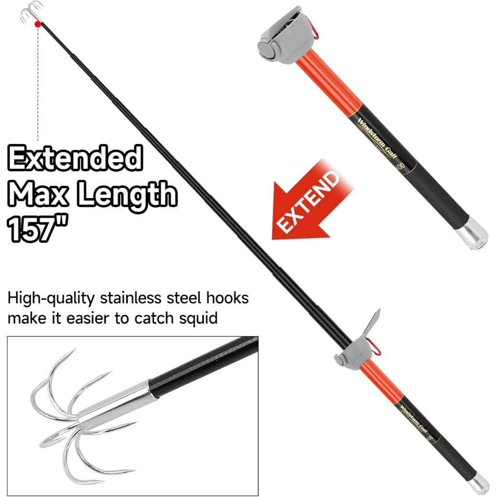 SANLIKE Fishing-Squid Gaff 3M/ - Wok Carbon Steel recensione e prezzo