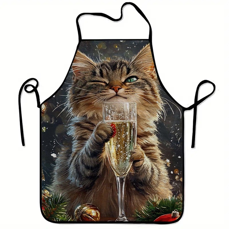 A Cat-Themed Printed Apron, St - Home Cooking For Cats recensione e prezzo