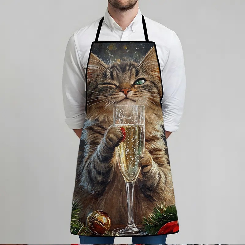 A Cat-Themed Printed Apron, St - Home Cooking For Cats recensione e prezzo