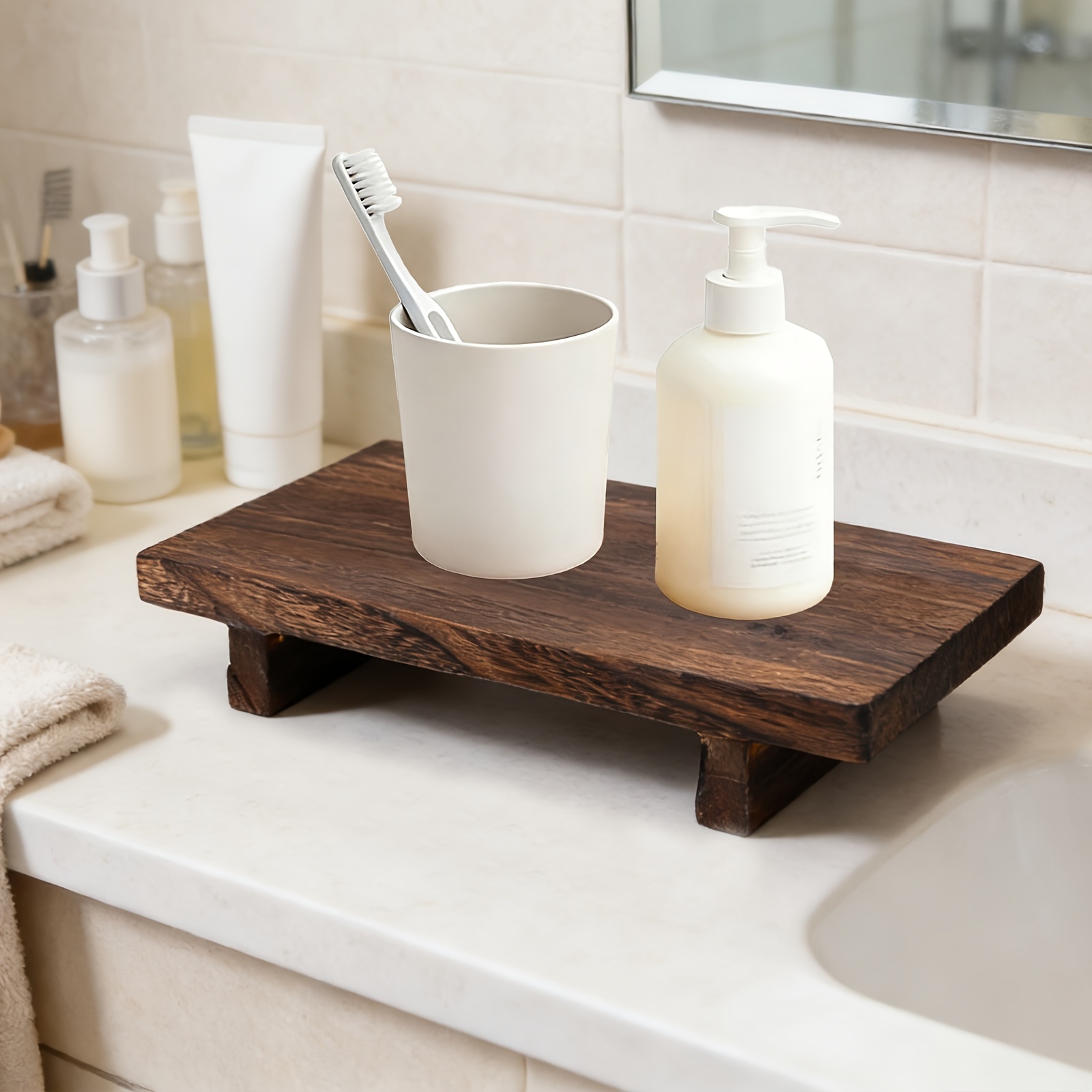 Vintage Wooden Decorative Tray - Home Cooking Recipes recensione e prezzo