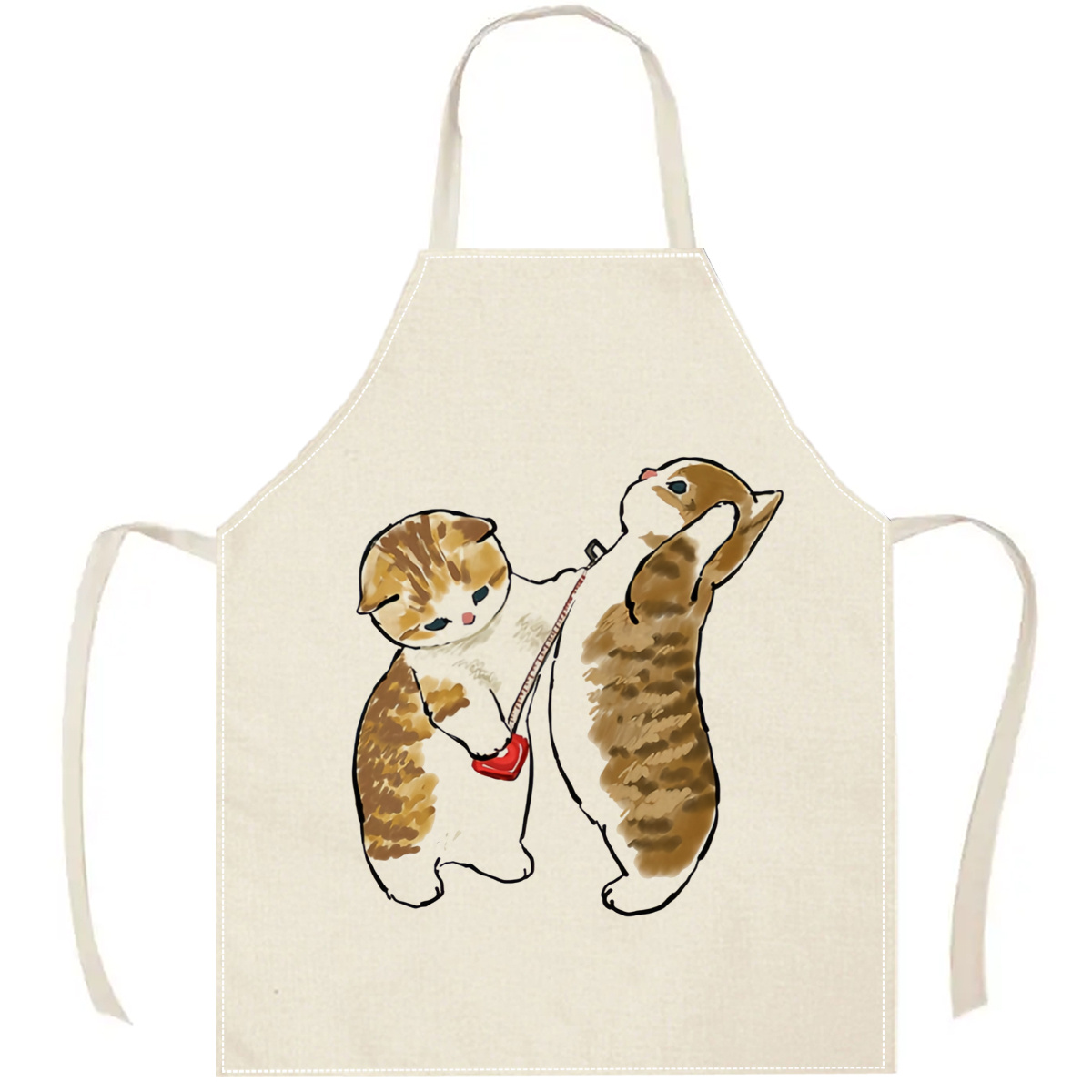 1pc Cute Cats Playing Apron Li - Home Cooking For Cats recensione e prezzo