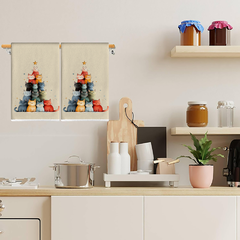 2Pcs, Cute Cat-Themed Kitchen  - Home Cooking For Cats recensione e prezzo