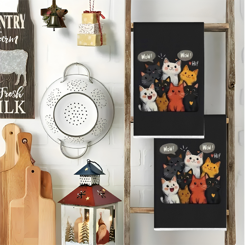 2Pcs, Black Background Cat-The - Home Cooking For Cats recensione e prezzo