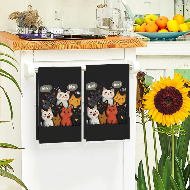 2Pcs, Black Background Cat-The - Home Cooking For Cats recensione e prezzo