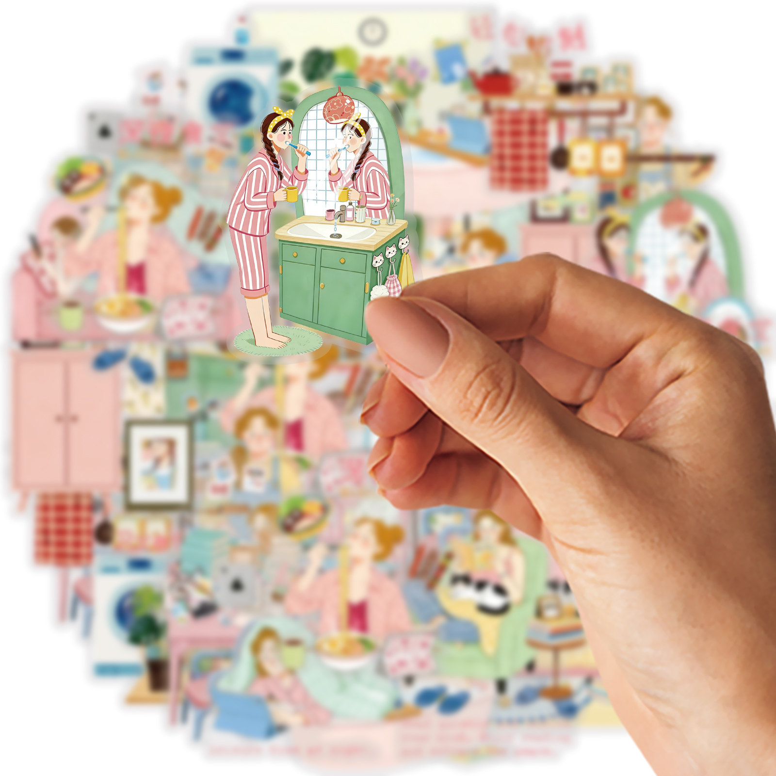 Etori Life 15Pcs Pet Stickers  - Home Cooking For Cats recensione e prezzo