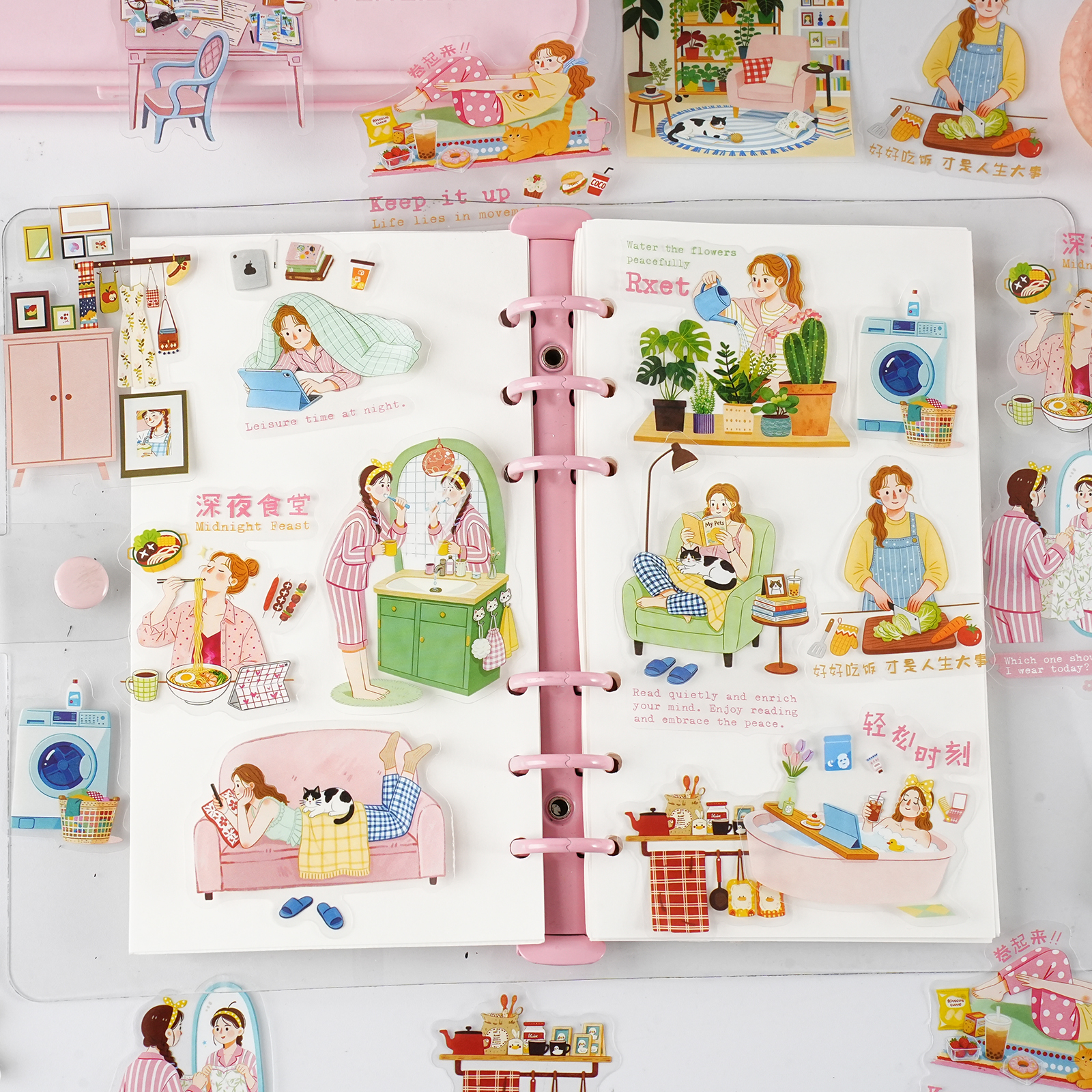 Etori Life 15Pcs Pet Stickers  - Home Cooking For Cats recensione e prezzo