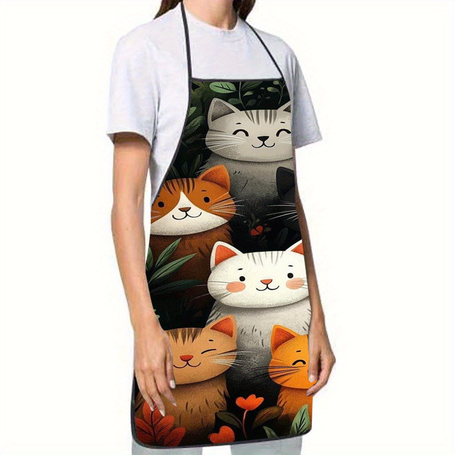 Cute Cartoon Cat Print Polyest - Home Cooking For Cats recensione e prezzo