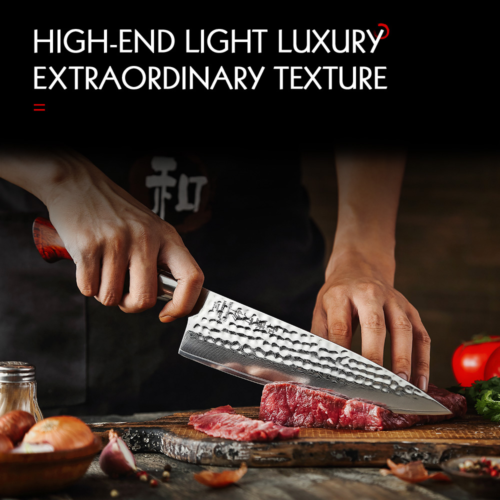 HEZHEN 8.5 Inch Chef Knife 73  - Wok Carbon Steel recensione e prezzo