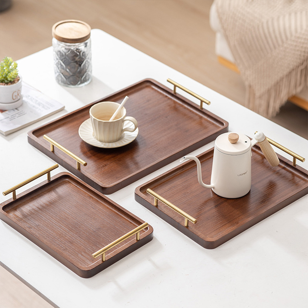 Wooden Serving Tray with Handl - Home Cooking Recipes recensione e prezzo