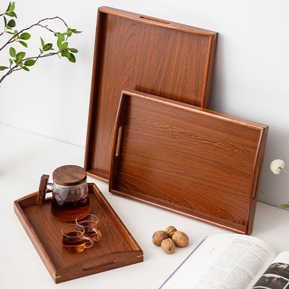Wooden Serving Tray with Handl - Home Cooking Recipes recensione e prezzo