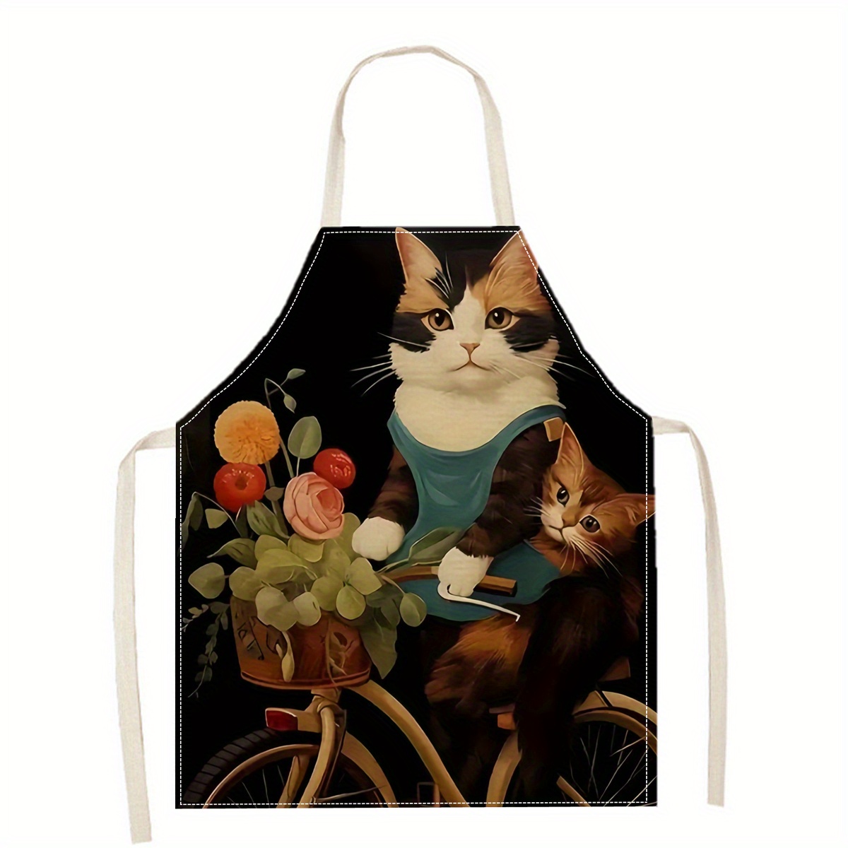Linen Apron Funny Cat Sunglass - Home Cooking For Cats recensione e prezzo