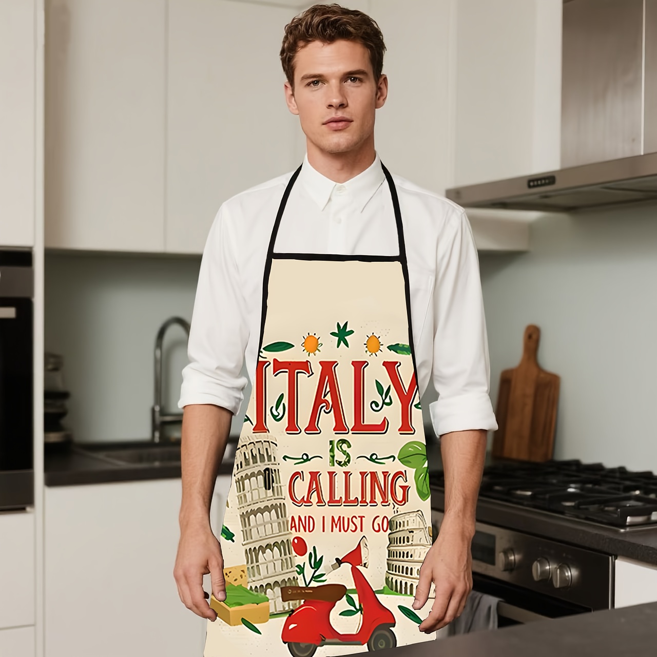 1 Piece Italian-Themed Apron,  - Home Cooking In Italian recensione e prezzo